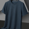 Men's New Summer Waffle Round Neck Short Sleeved T-shirt